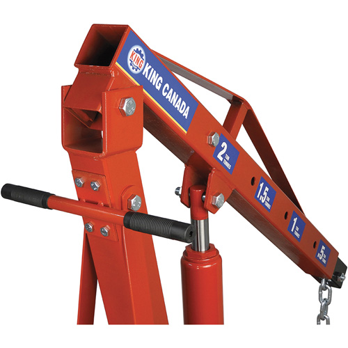 2-Ton Folding Shop Crane, 4000 lbs. (2 tons) Capacity Helyx Safety & Industrial Supplies