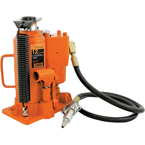 370A Cric-bouteille, 12 tonnes, Air comprim&eacute;/hydraulique, 19-1/2" Hauteur &eacute;lev&eacute;e Helyx Safety & Industrial Supplies