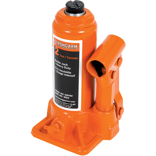 302A Cric-bouteille, 2 tonnes, Hydraulique &agrave; main, 12-1/2" Hauteur &eacute;lev&eacute;e Helyx Safety & Industrial Supplies