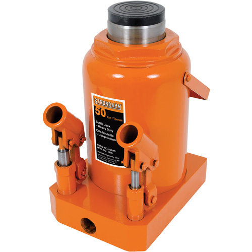 352A Cric-bouteille, 50 tonnes, Hydraulique &agrave; main, 19-3/4" Hauteur &eacute;lev&eacute;e Helyx Safety & Industrial Supplies