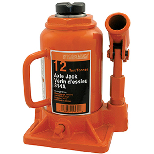 314A Bottle Jack, 12 tons, Manual Hydraulic, 13" Raised Height Helyx Safety & Industrial Supplies