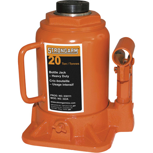 322A Cric-bouteille, 20 tonne(s), 14-3/4" Hauteur &eacute;lev&eacute;e Helyx Safety & Industrial Supplies
