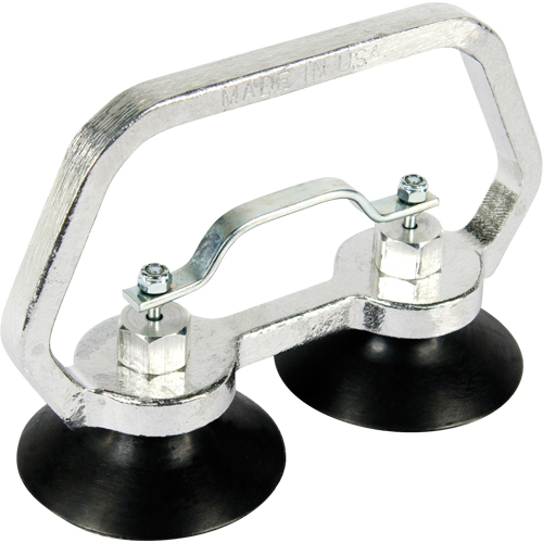 Appareils &agrave; ventouses - Ventouse double industrielle, 30 lb Capacit&eacute;, 3", Barre &agrave; tirer, 7" Longueur de la manche Helyx Safety & Industrial Supplies