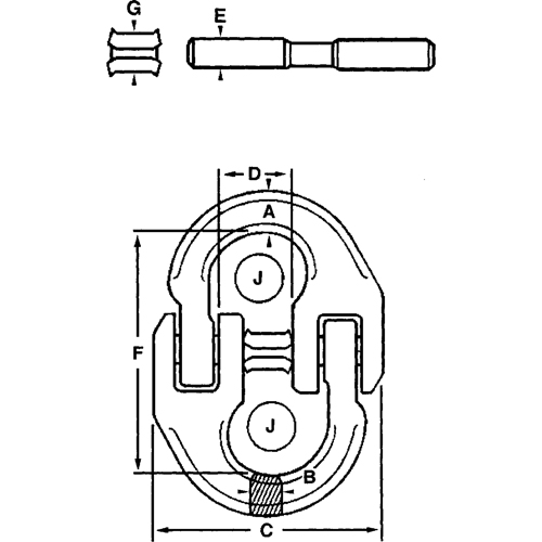 Maillons de connexion en acier alli&eacute; Helyx Safety & Industrial Supplies