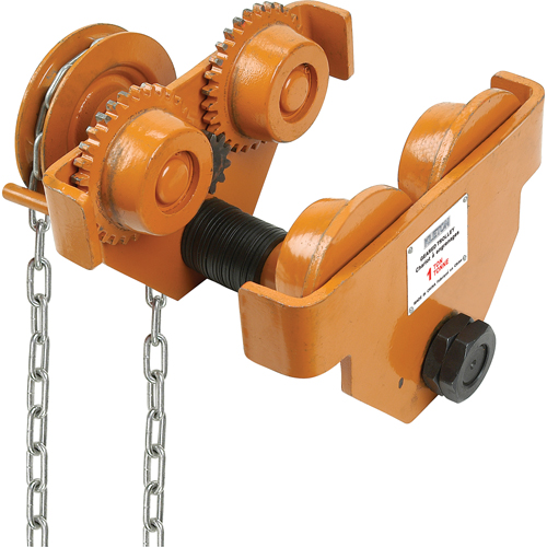 Adjustable Trolleys, 1000 lbs. (0.5 tons) Capacity, 2-11/16" - 5-1/4" Helyx Safety & Industrial Supplies