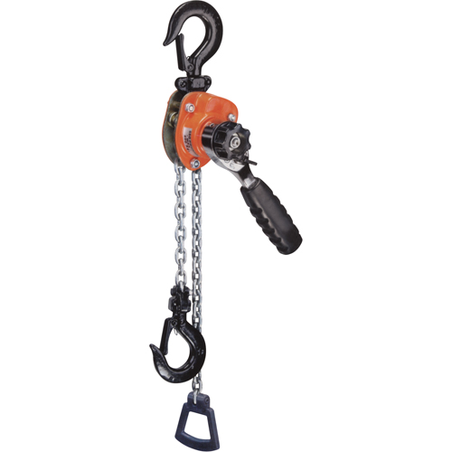 Series 602 Mini Ratchet Lever Hoist, 5' Lift, 550 lbs. (0.275 tons) Capacity, Steel Chain Helyx Safety & Industrial Supplies