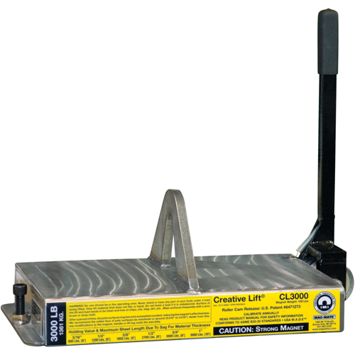 Aimants Creative Lift, Capacit&eacute; de retenue 3000 lb (1,5 tonne), 19-1/4" lo x 10-1/2" la x 7" h Helyx Safety & Industrial Supplies