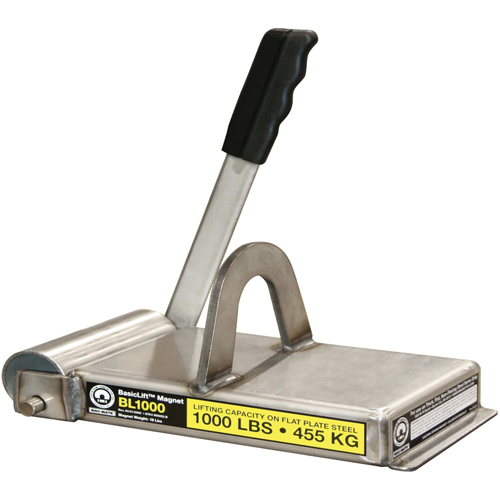 &eacute;lectro-aimants de levage de base, Capacit&eacute; de retenue 1000 lb (0,5 tonne), 11" lo x 5-5/8" la x 5-1/2" h Helyx Safety & Industrial Supplies