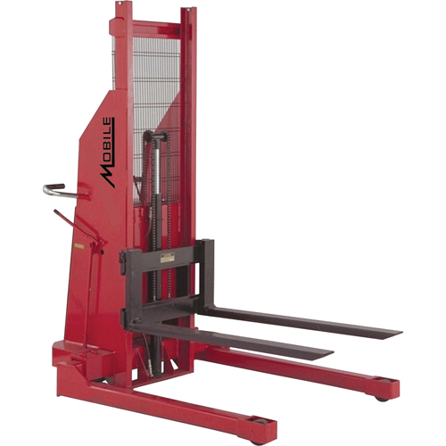 Gerbeur hydraulique, Fonctionnement &eacute;lectrique, Capacit&eacute; 1500 lb, Lev&eacute;e max 70" Helyx Safety & Industrial Supplies
