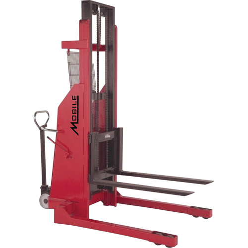 Gerbeur hydraulique, Fonctionnement &eacute;lectrique, Capacit&eacute; 1500 lb, Lev&eacute;e max 120" Helyx Safety & Industrial Supplies