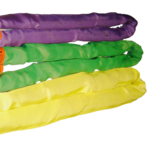 Round Slings, Green, 2" W x 4' L, 6000 lbs. Vertical Load Helyx Safety & Industrial Supplies