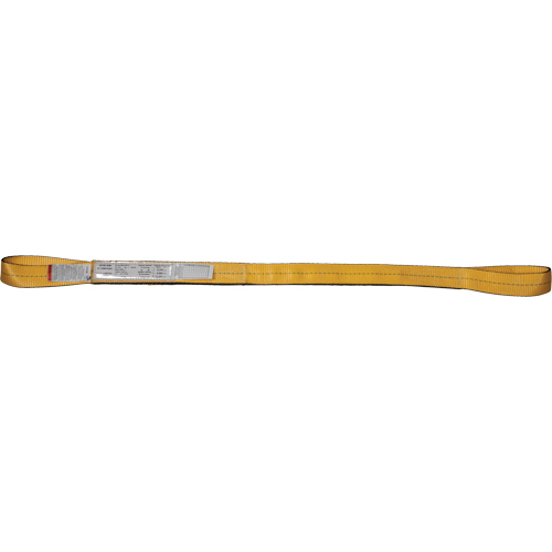 Nylon Slings, Single Ply, Double Eye, Type 3, 4" W x 3' L, 6200 lbs. Vertical Load Limit Helyx Safety & Industrial Supplies