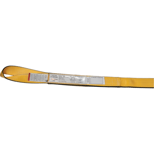 Polyester Slings, Double Ply, Twisted Eye, Type 4, 1" W x 3' L, 3100 lbs. Vertical Cap. Helyx Safety & Industrial Supplies