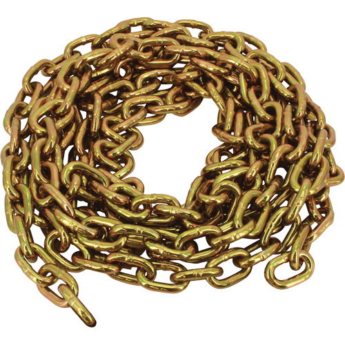 Grade 70 Imported Transport Chain, Carbon Steel, 1/2" x 25' (7.6 m) L, Grade 70, 11300 lbs. (5.65 tons) Load Capacity Helyx Safety & Industrial Supplies