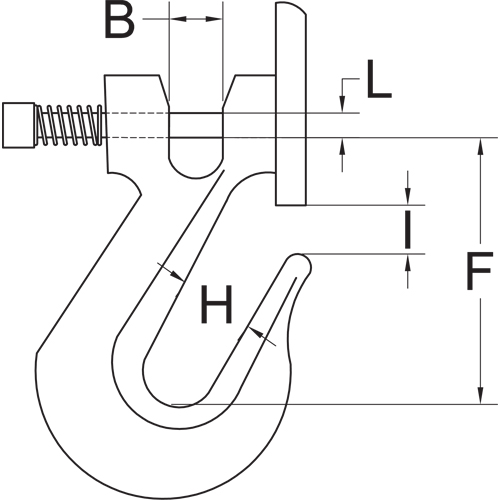 Clevis Grab Hook with Latch - Grade 70 Helyx Safety & Industrial Supplies