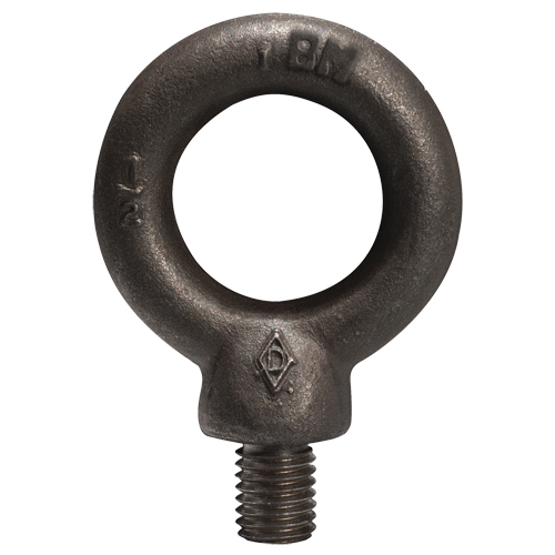 Boulons &agrave; œil pour machinerie, 1/2" dia, 1-1/2" lo, Fini naturel sans enduit, 2400 lb (1,2 tonnes) capacit&eacute; Helyx Safety & Industrial Supplies