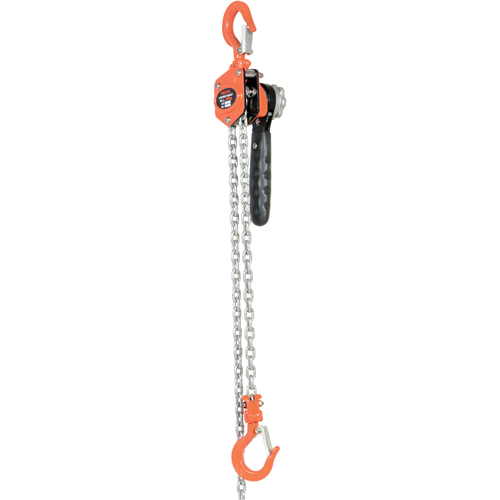 Mini Lever Hoist, 10' Lift, 500 lbs. (0.25 tons) Capacity, Steel Chain Helyx Safety & Industrial Supplies