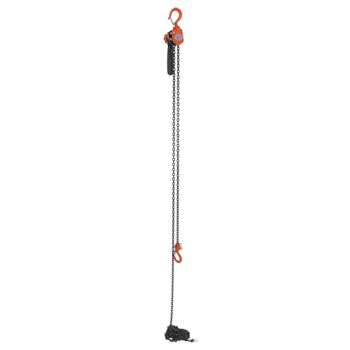 Mini palan &agrave; levier, Lev&eacute;e 15', Cabacit&eacute; 500 lb (0,25 tonne), Chaîne en Acier Helyx Safety & Industrial Supplies