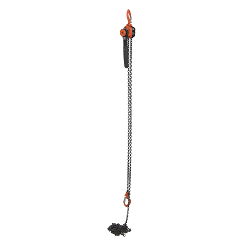 Mini palan &agrave; levier, Lev&eacute;e 15', Cabacit&eacute; 1000 lb (0,5 tonne), Chaîne en Acier Helyx Safety & Industrial Supplies