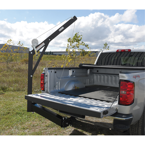 Hitch Mounted Truck Jib Crane, 600 lbs. (0.3 tons) Capacity, 84-5/8" Max. Clearance Helyx Safety & Industrial Supplies