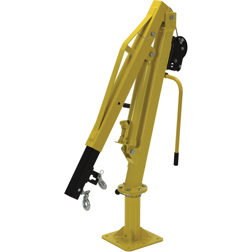 Winch Operated Truck Jib Crane, 500 lbs. (0.25 tons) Capacity, 102' Max. Clearance Helyx Safety & Industrial Supplies