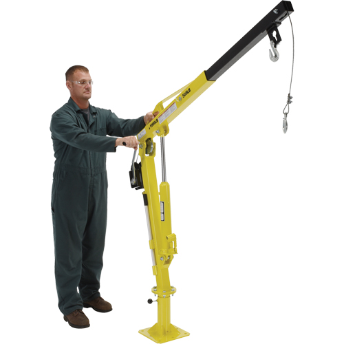 Winch Operated Truck Jib Crane, 500 lbs. (0.25 tons) Capacity, 102' Max. Clearance Helyx Safety & Industrial Supplies