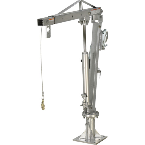 Grue &agrave; fl&egrave;che pour camion actionn&eacute;e par treuil, Capacit&eacute; de 1000 lb (0,5 tonne), Limite de 97" Helyx Safety & Industrial Supplies