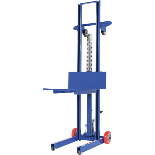Hydraulic Platform Lift Stacker, Foot Pump Operated, 400 lbs. Capacity, 51-1/8" Max Lift Helyx Safety & Industrial Supplies