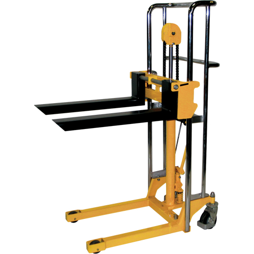 Gerbeur hydraulique pour chariot &eacute;l&eacute;vateur - VL59, Fonctionnement Pompe au pied, Capacit&eacute; 880 lb, Lev&eacute;e max 59" Helyx Safety & Industrial Supplies