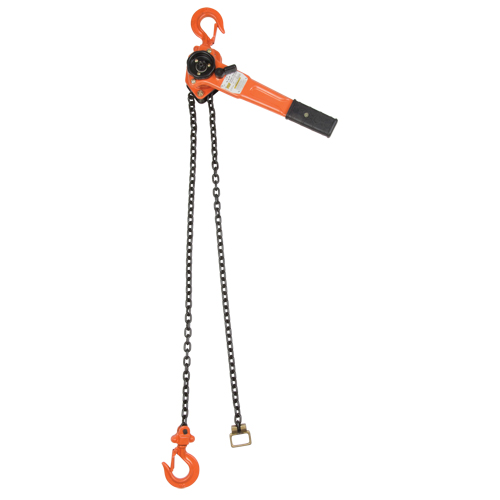 Lever Chain Hoist, 10' Lift, 1000 lbs. (0.5 tons) Capacity, Alloy Steel Chain Helyx Safety & Industrial Supplies