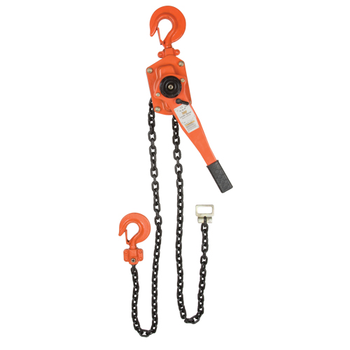 Lever Chain Hoist, 5' Lift, 6000 lbs. (3 tons) Capacity, Alloy Steel Chain Helyx Safety & Industrial Supplies