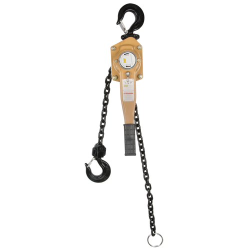 Heavy Duty Gold Series Lever Chain Hoist, 5' Lift, 6000 lbs. (3 tons) Capacity, Alloy Steel Chain Helyx Safety & Industrial Supplies