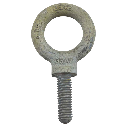 Eye Bolt, 2-13/16" Dia., 2" L, Galvanized, 7200 lbs. (3.6 tons) Capacity Helyx Safety & Industrial Supplies
