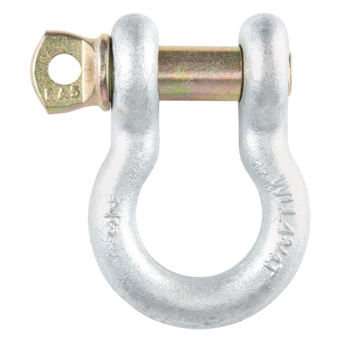 Screw Pin Anchor Shackle, 3/16", Screw Pin, Hot Dip Galvanized Helyx Safety & Industrial Supplies
