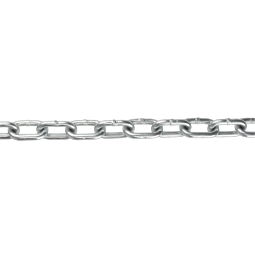 Straight Link Chain, Low Carbon Steel, 1/4" x 140' (42.7 m) L, Grade 30, 1300 lbs. (0.65 tons) Load Capacity Helyx Safety & Industrial Supplies