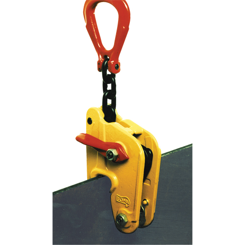 Topal Multiposition Self-Locking Plate Clamp NK1-0-20, 3300 lbs. (1.65 tons), 0" - 3/4" Jaw Opening Helyx Safety & Industrial Supplies