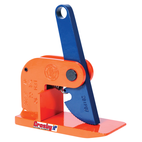 IPH10 Horizontal Lifting Clamp, 6000 lbs. (3 tons) Limit, 0" - 2-2/5" Jaw Helyx Safety & Industrial Supplies