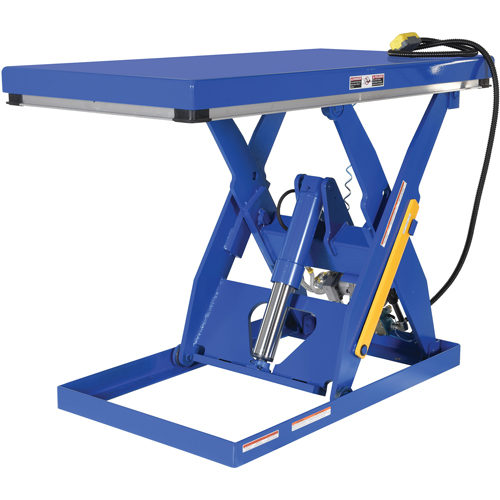 Hydraulic Scissor Lift Table, Steel, 60" L x 30" W, 3000 lbs. Cap. Helyx Safety & Industrial Supplies