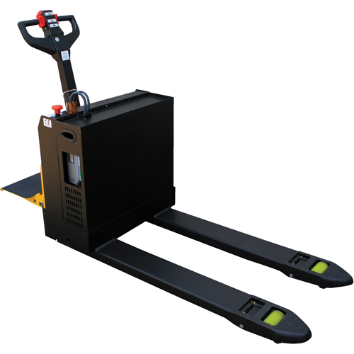 Transpalette &eacute;lectrique motoris&eacute; a/plateforme &agrave; conducteur debout, Capacit&eacute; 4500 lb, 48" lo x 30,25" la Helyx Safety & Industrial Supplies