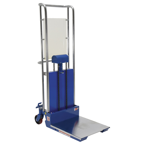 Hefti-Lift Load Stacker, Foot Pump Operated, 880 lbs. Capacity, 59" Max Lift Helyx Safety & Industrial Supplies