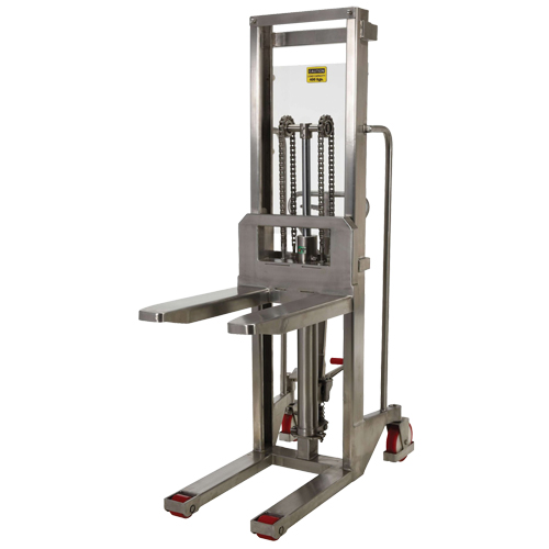 Gerbeur Hefti-Lift, M&eacute;canisme Pompe au pied, Capacit&eacute; de 880 lb, Levage max de 59" Helyx Safety & Industrial Supplies