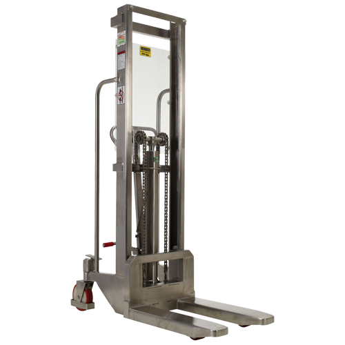 Gerbeur Hefti-Lift, M&eacute;canisme Pompe au pied, Capacit&eacute; de 880 lb, Levage max de 59" Helyx Safety & Industrial Supplies