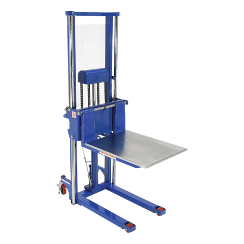 Gerbeur Hefti-Lift, M&eacute;canisme Pompe au pied, Capacit&eacute; de 1500 lb, Levage max de 63" Helyx Safety & Industrial Supplies