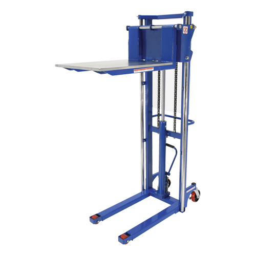 Gerbeur Hefti-Lift, M&eacute;canisme Pompe au pied, Capacit&eacute; de 1500 lb, Levage max de 63" Helyx Safety & Industrial Supplies