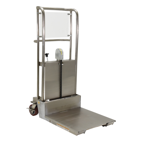 Hefti-Lift Load Stacker, Foot Pump Operated, 450 lbs. Capacity, 45-5/8" Max Lift Helyx Safety & Industrial Supplies
