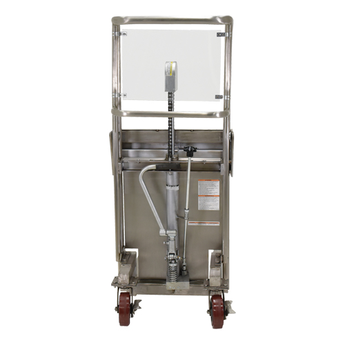 Hefti-Lift Load Stacker, Foot Pump Operated, 450 lbs. Capacity, 45-5/8" Max Lift Helyx Safety & Industrial Supplies
