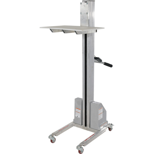 Gerbeur &agrave; levage rapide, M&eacute;canisme &eacute;lectrique, Capacit&eacute; de 175 lb, Levage max de 57" Helyx Safety & Industrial Supplies