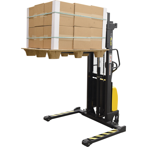 Gerbeur pour chariot &eacute;l&eacute;vateur, Fonctionnement &eacute;lectrique, Capacit&eacute; 2000 lb, Lev&eacute;e max 63" Helyx Safety & Industrial Supplies