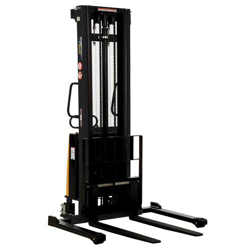 Fork Lift Stacker, Electric Operated, 2000 lbs. Capacity, 137" Max Lift Helyx Safety & Industrial Supplies