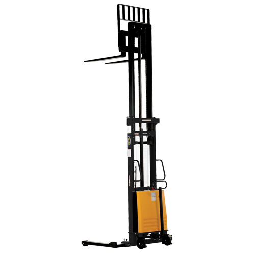 Fork Lift Stacker, Electric Operated, 2000 lbs. Capacity, 137" Max Lift Helyx Safety & Industrial Supplies